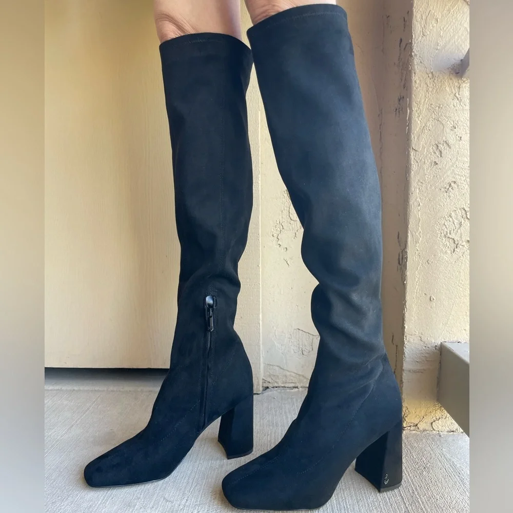 Sam Edelman Women's Cosette Over-The-Knee Boot Black Size 8.5